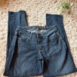Women's Straight Leg old school vintage faded glory thick durable Blue Jeans